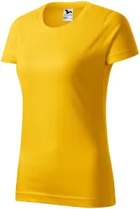 Prosta koszulka damska, żółty #313370