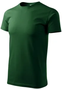 Prosta koszulka męska, butelkowa zieleń #99892