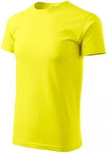 Prosta koszulka męska, cytrynowo żółty #313192