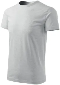 Prosta koszulka męska, jasnoszary marmur #313052