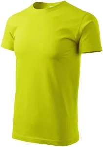 Prosta koszulka męska, limonkowy #99850