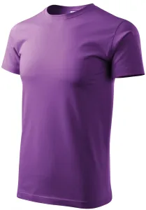 Prosta koszulka męska, purpurowy #312874
