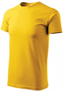Prosta koszulka męska, żółty #99795