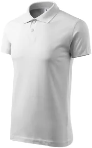 Prosta koszulka polo męska, biały #317579