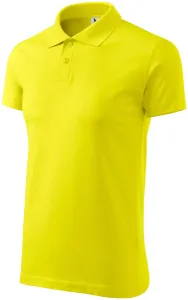 Prosta koszulka polo męska, cytrynowo żółty #103571