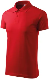 Prosta koszulka polo męska, czerwony #103503
