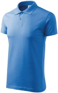 Prosta koszulka polo męska, jasny niebieski #317615