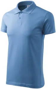 Prosta koszulka polo męska, niebieskie niebo #103526