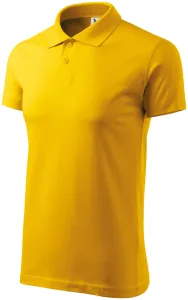 Prosta koszulka polo męska, żółty #103497