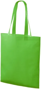 średniej wielkości torba na zakupy shopping, zielone jabłko
