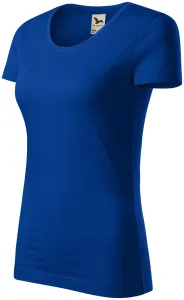 T-shirt damski z bawełny organicznej, królewski niebieski #321188