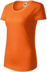 T-shirt damski z bawełny organicznej, pomarańczowy #321164