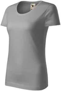 T-shirt damski z bawełny organicznej, stare srebro #321201
