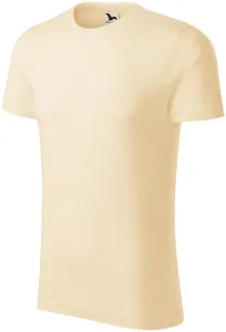 T-shirt męski, teksturowana bawełna organiczna, migdałowy #321261
