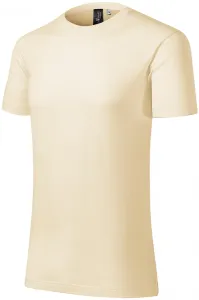 T-shirt męski wykonany z wełny Merino, migdałowy #321052