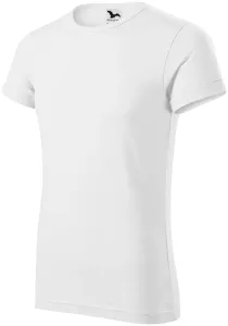 T-shirt męski z podwiniętymi rękawami, biały #319343
