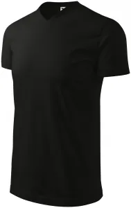 T-shirt o dużej gramaturze z krótkim rękawem, czarny #102752