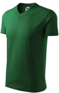 T-shirt z krótkim rękawem o średniej gramaturze, butelkowa zieleń
