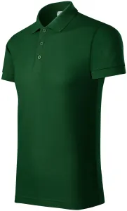 Wygodna męska koszulka polo, butelkowa zieleń