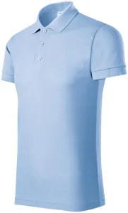 Wygodna męska koszulka polo, niebieskie niebo