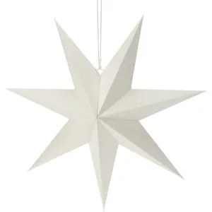 Świąteczna dekoracja papierowa White, gwiazda, 60 x 60 x 1,5 cm