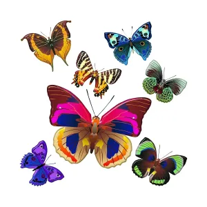Dekoracja samoprzylepna Butterflies, 30 x 30 cm #10689