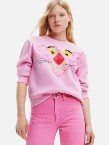 Desigual Pink Panther Bluza Różowy