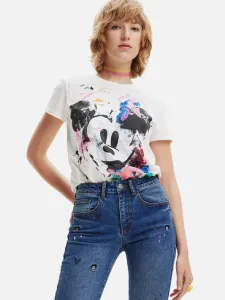Desigual Mickey Crash Koszulka Biały