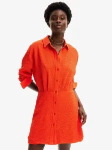 Desigual Milwaukee Sukienka Pomarańczowy