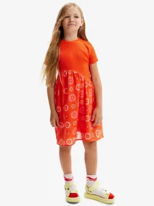 Desigual Andy Sukienka dziecięca Pomarańczowy #618237