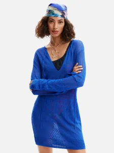 Desigual El Cairo Sukienka Niebieski #572069