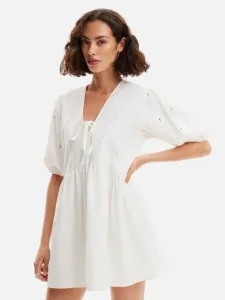 Desigual Lombard Sukienka Biały