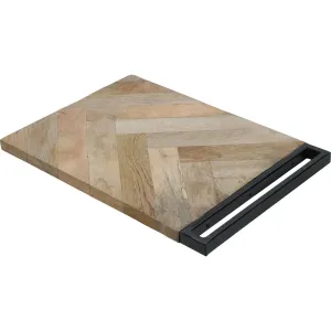 Deska do krojenia z drewna mango Herringbone, 29,5 x 40 x 2 cm
