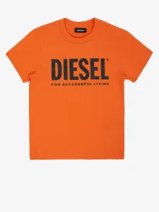 Diesel Koszulka dziecięce Pomarańczowy