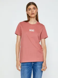 Diesel Sily Koszulka Różowy #219179