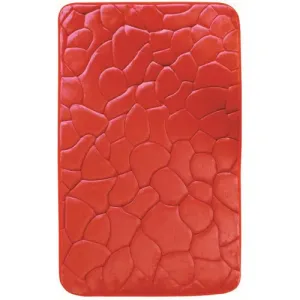 Dywanik łazienkowy z pianką pamięciową Kamienie czerwony, 50 x 80 cm, 50 x 80 cm