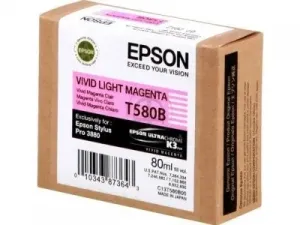Epson T580B00 jasno purpurowy (light magenta) tusz oryginalna