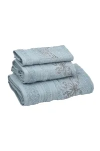 Podarunkowy zestaw ręczników BUTTERFLY, 3 szt Jasnoniebieski Zestaw