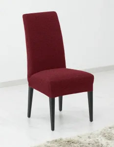 Pokrowiec multielastyczny na całe krzesło, Denia komplet 2 szt., bordowy
