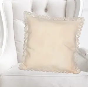 Poszewka na poduszkę, Beżowa elegancja, beżowa, 40 x 40 cm