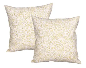 Poszewka na poduszkę, Decora żółta łąka, biała