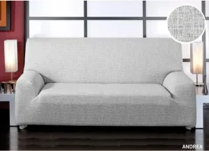 Forbyt, Pokrowiec elastyczny na sofę, Andrea, biało-czarny