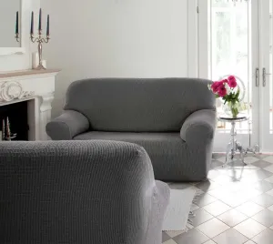 Forbyt, Pokrowiec multielastyczny na sofę, Cagliari, szary