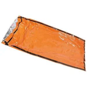 Śpiwór ratunkowy z wkładem aluminiowym, pomarańczowy