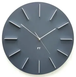 Future Time FT2010GY Round gray Designerski zegar ścienny, 40 cm