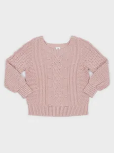 GAP Sweter dziecięcy Różowy