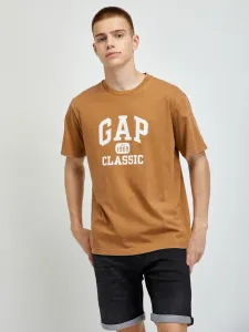 GAP 1969 Classic Organic Koszulka Brązowy