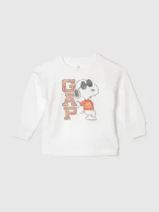 GAP GAP & Peanuts Snoopy Koszulka dziecięce Biały