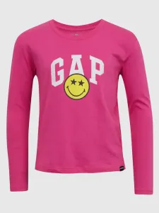 GAP Gap & Smiley® Koszulka dziecięce Różowy #155601