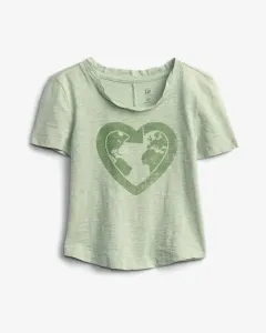 GAP Gen Good Graphic Koszulka dziecięce Zielony #292223
